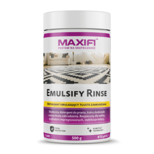 Maxifi Emulsify Rinse E585 500g - detergent do prania ekstrakcyjnego tapicerki
