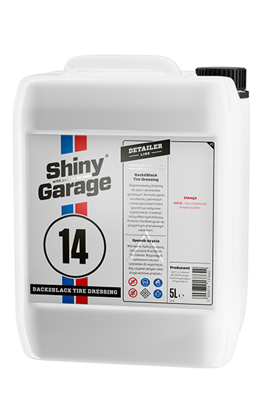 Shiny Garage Back2Black Tire Dressing 5L -satynowy dressing do opon