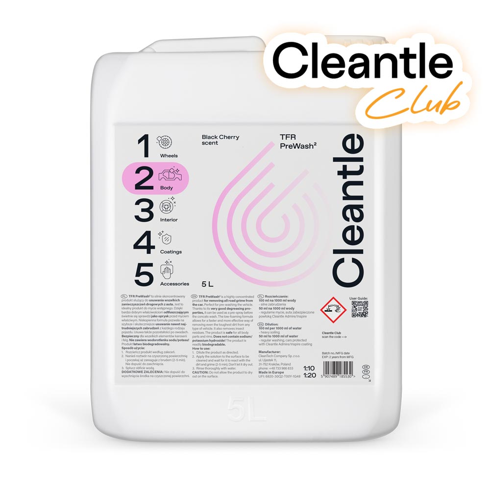 Cleantle TFR PreWash2 5L - produkt do mycia wstępnego