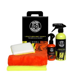 Blend Brothers Leather SET Soft - Pełen zestaw do delikatnego czyszczenia i zabezpieczenia skór w aucie