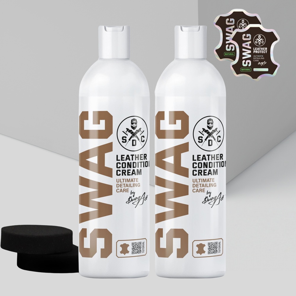 Swag LEATHER CONDITIONER CREAM SET - produkt do impregnacji tapicerki skórzanej