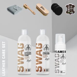 Swag ZESTAW LEATHER CARE SET - zestaw do czyszczenia i konserwacji tapicerki skórzanej